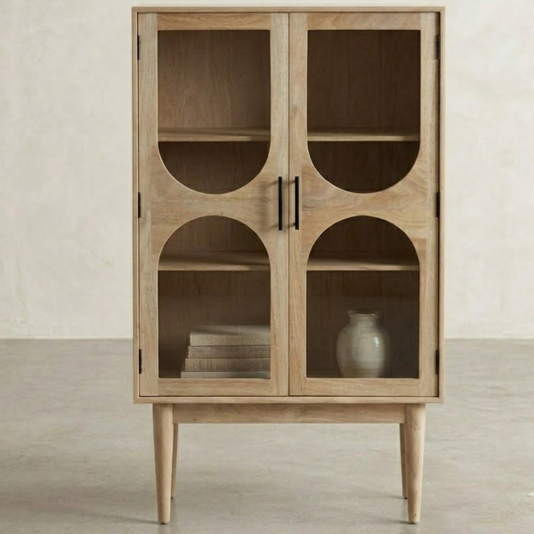 Qaqortoq Solid Wood Display Unit