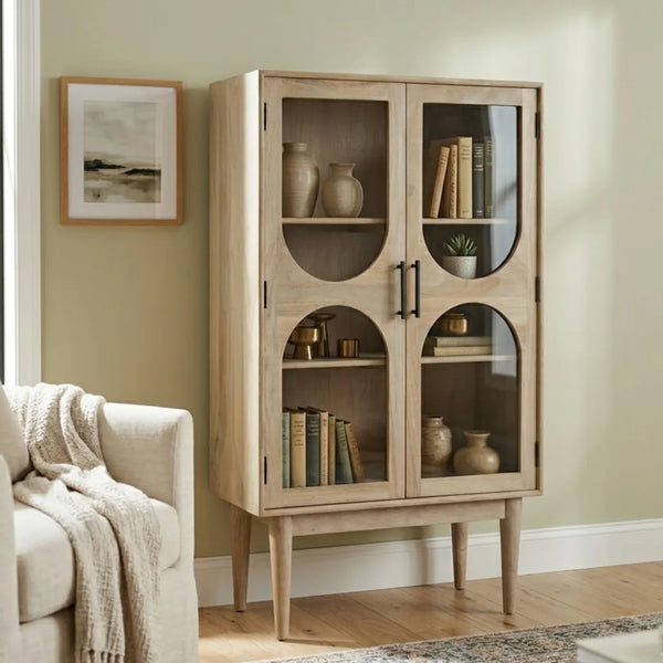Qaqortoq Solid Wood Display Unit