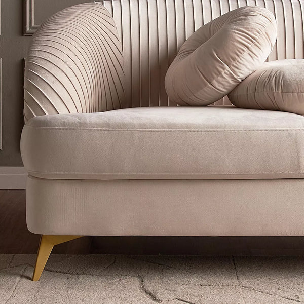 Queens 3 Seater Velvet Sofa