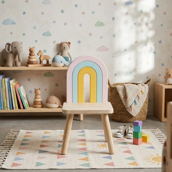 Rainbow Scribble Station Chair