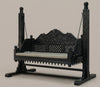 Rajwadi Mango Solid Wood Black Finish 2 Seater Swing Chair