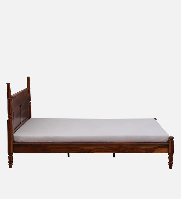 Rao Sheesham Wood Bed In Honey Finish- All Sizes