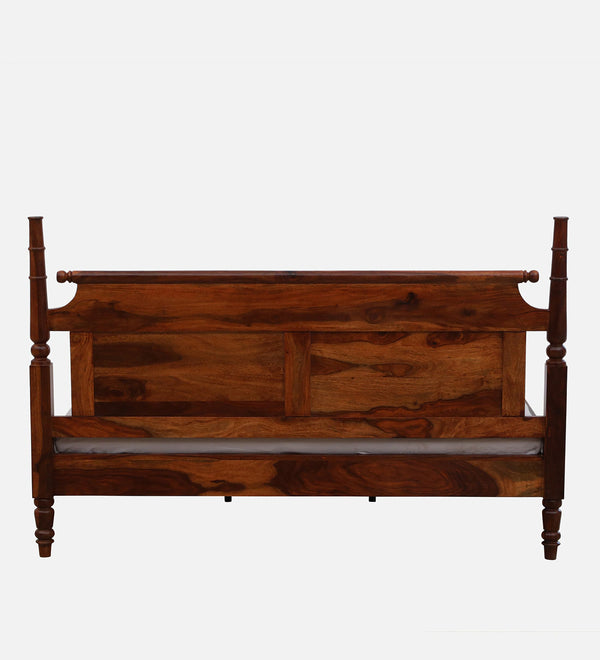 Rao Solid Wood Bed In Honey Finish- All Sizes