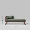 Reims Solid Wood Chaise Lounge