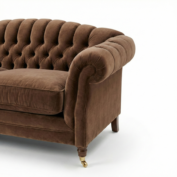 Resse Vintage Velvet 3- Seater Sofa