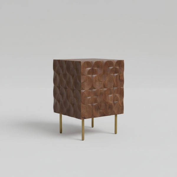 mango wood bedside table