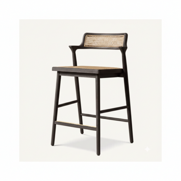 Rhineland Wooden Bar Stool - Oak Finish