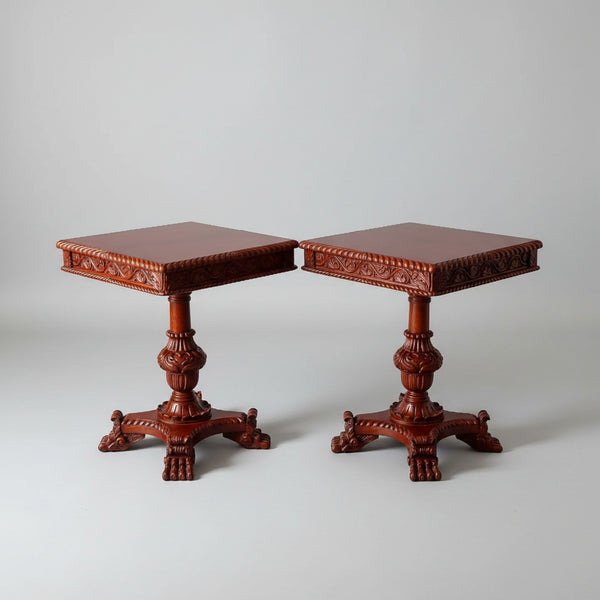 Richhill Traditional Pair of Luxurious Teakwood Side Table