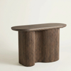 Riverside Solid Wood Fluted Console Table