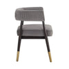 Robina Solid Wood With Velvet Arm Chair