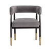 Robina Solid Wood With Velvet Arm Chair
