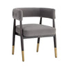 Robina Solid Wood With Velvet Arm Chair