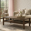 solid wood modern simple design table in dark brown finish