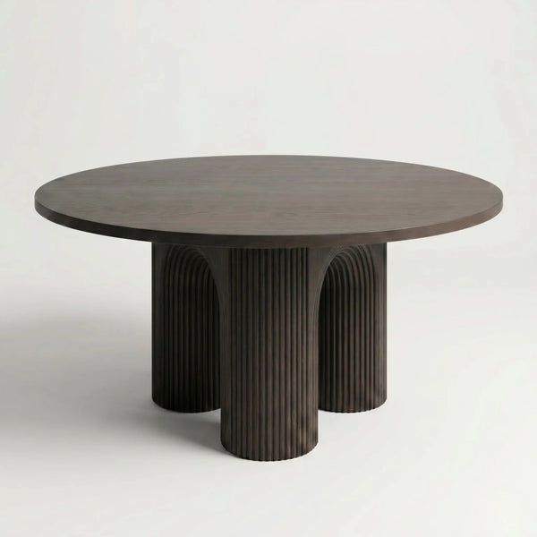 Ruggell Solid Wood Round Dining Table