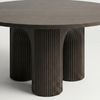 Ruggell Solid Wood Round Dining Table