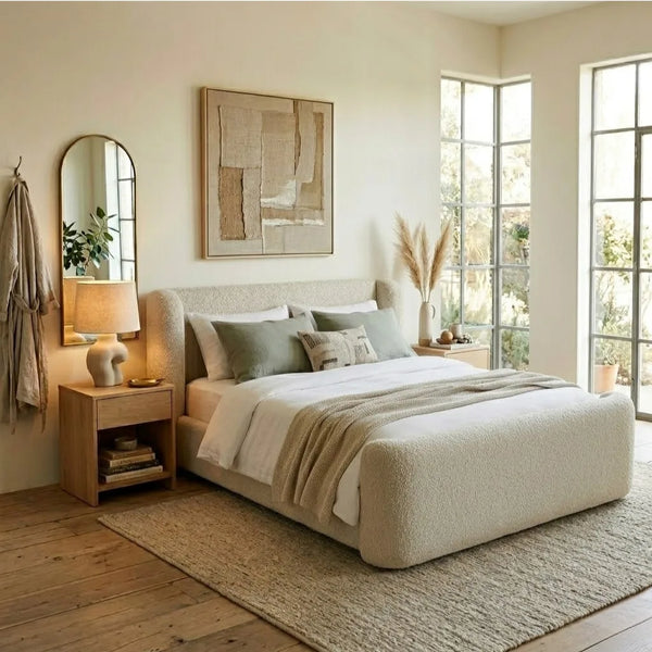 Ryazan Solid Wood Platform Bed-All Sizes