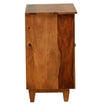 Sheesham Wood Shoe Storage Cabinet In Rustic Teak Finish