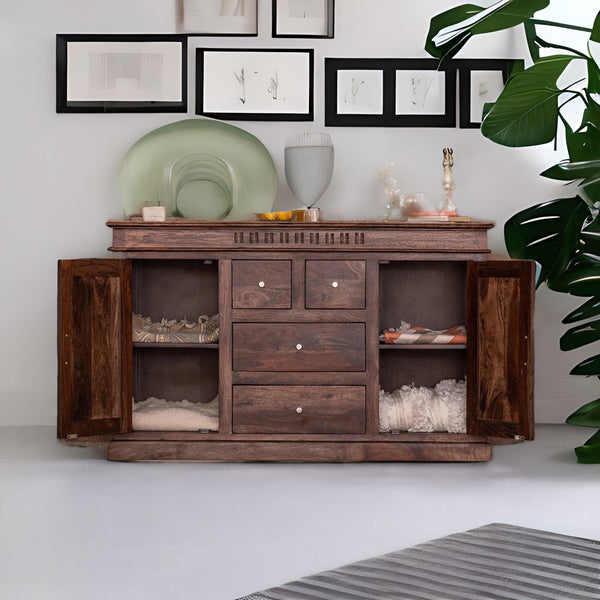 Classic Sheesham Wood Chocolate Finish Sideboard
