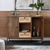 Rattan Modern Mango Wood Sideboard With Cane Work