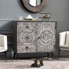 Rajasthani Modern Mango Wood Sideboard Whitewash