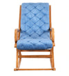 Saldanha Solid Wood Rocking Chair in Teak Colour