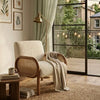 Santander Rattan Solid Wood Arm Chair