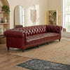 Scarlet Chesterfield 4- Seater Leather Sofa