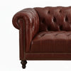 Scarlet Chesterfield 4- Seater Leather Sofa