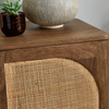 Rattan Dark Mango Wood Small Sideboard