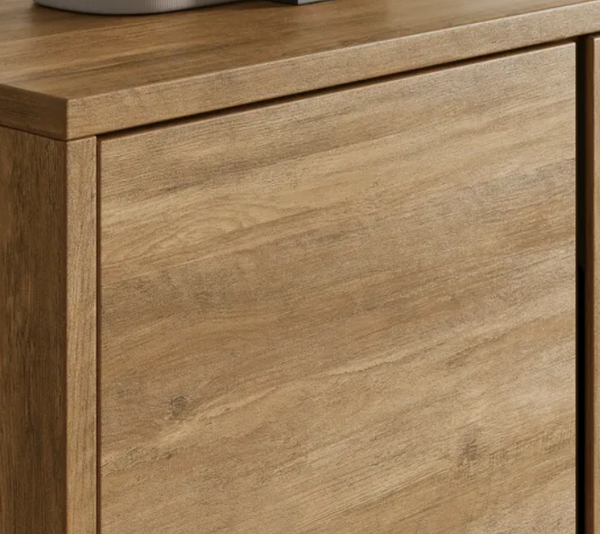 Modern Mango Wood Tall 2 Door Small Side Board