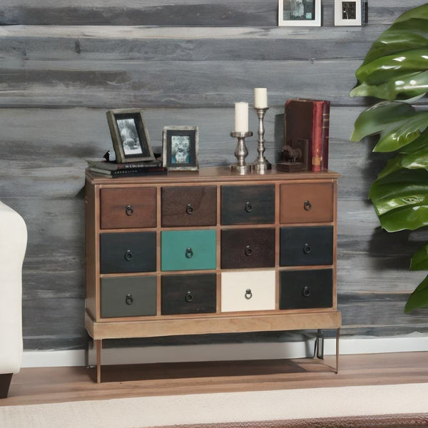 Modern Mango Wood Loft Large Sideboard