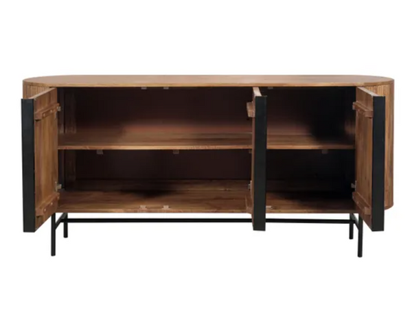 Modern Mango Wood Sideboard-Natural Finish