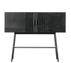 Modern Mango Wood Large Sideboard - Black