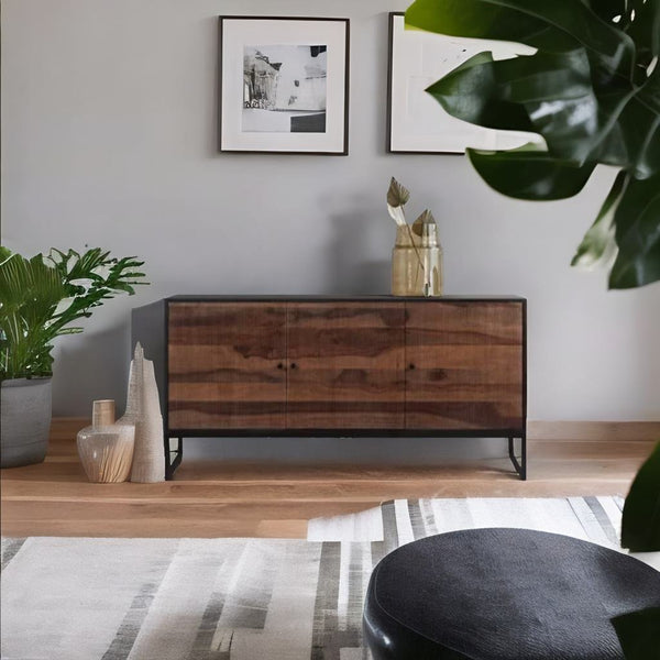 Classic Sheesham Wood Sideboard - Large