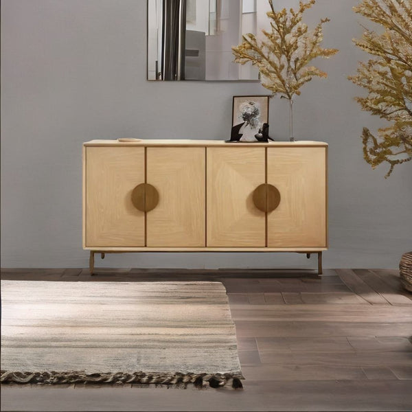 Modern Mango Wood Sideboard