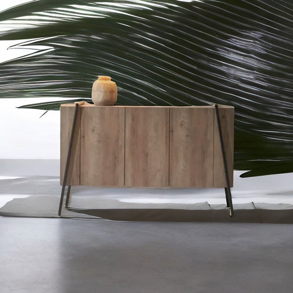 Luxury Oak Wood Sideboard - Medium