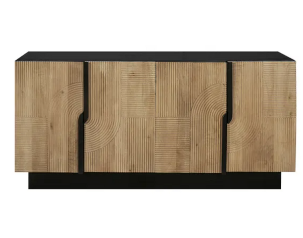 Modern Mango wood sideboard