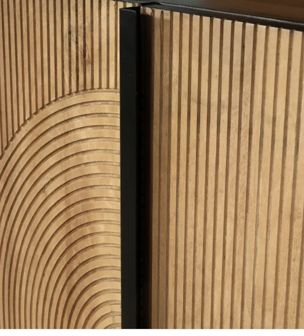 Modern Mango wood sideboard