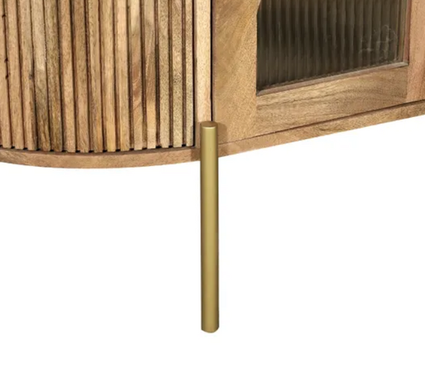 Modern Mango Wood Side Board - Medium