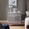 Rattan Grey Mango Wood Small Sideboard