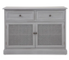 Rattan Grey Mango Wood Small Sideboard