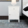 Modern Mango Wood White Washed Bedside Table