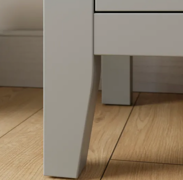Modern Mango WoodGrey Bedside Table