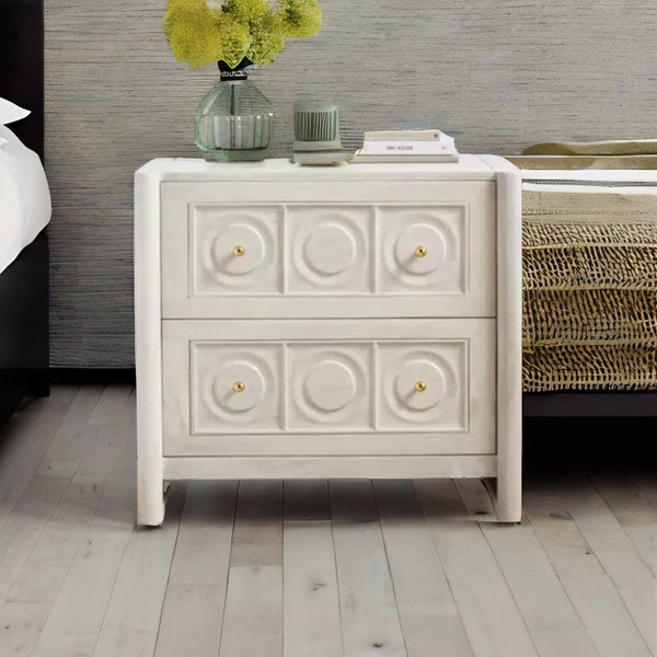 Modern Mango Wood Side Table