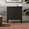 Modern Mango Wood Cabinet Black