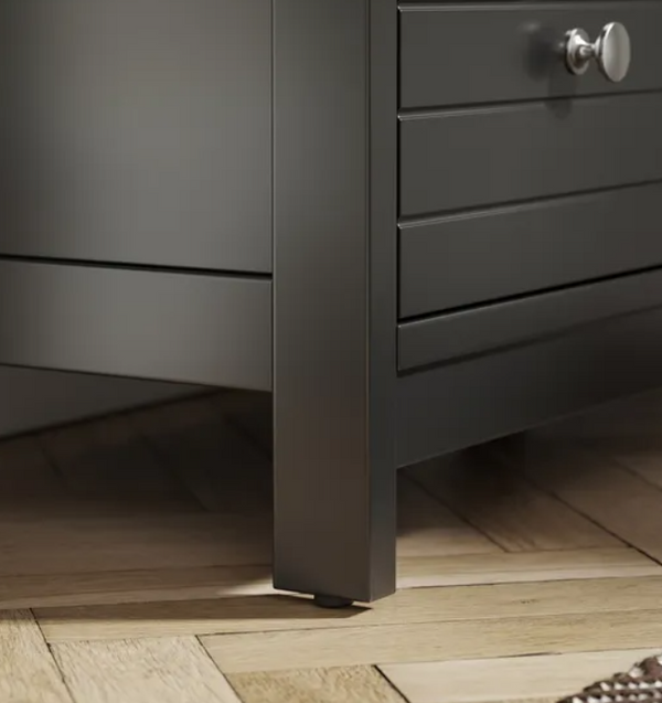 Modern Mango Wood Cabinet Black