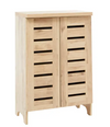 Modern Mango Wood Cabinet Light Oak