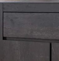 Modern Mango Wood Cabinet Black