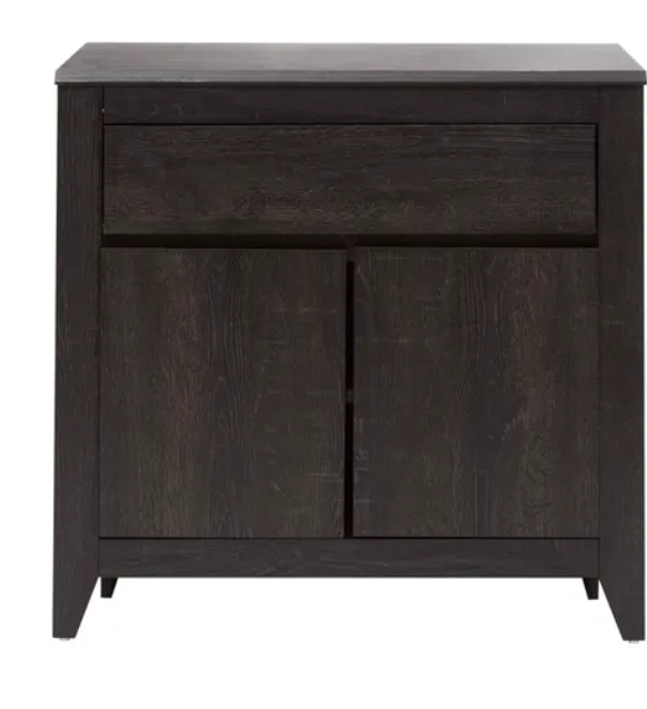 Modern Mango Wood Cabinet Black