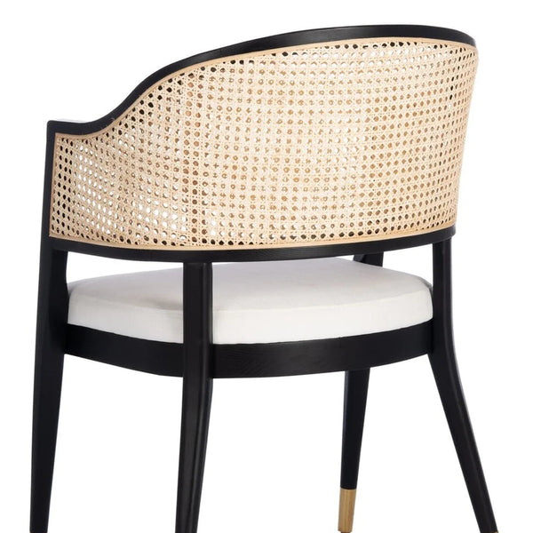 Seisia Classic Rattan Solid Wood Arm Chair